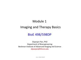 Imaging and Therapy Basics