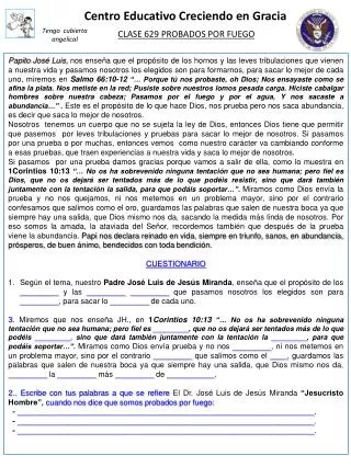 Centro Educativo Creciendo en Gracia