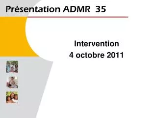 pr sentation admr 35