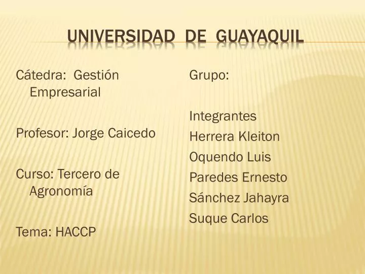 universidad de guayaquil