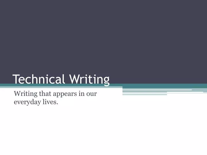 technical writing