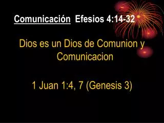 comunicaci n efesios 4 14 32