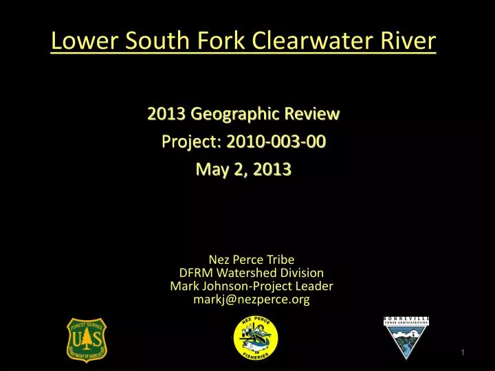 lower south fork clearwater river