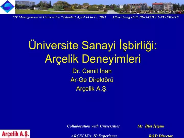 niversite sanayi birli i ar elik deneyimleri