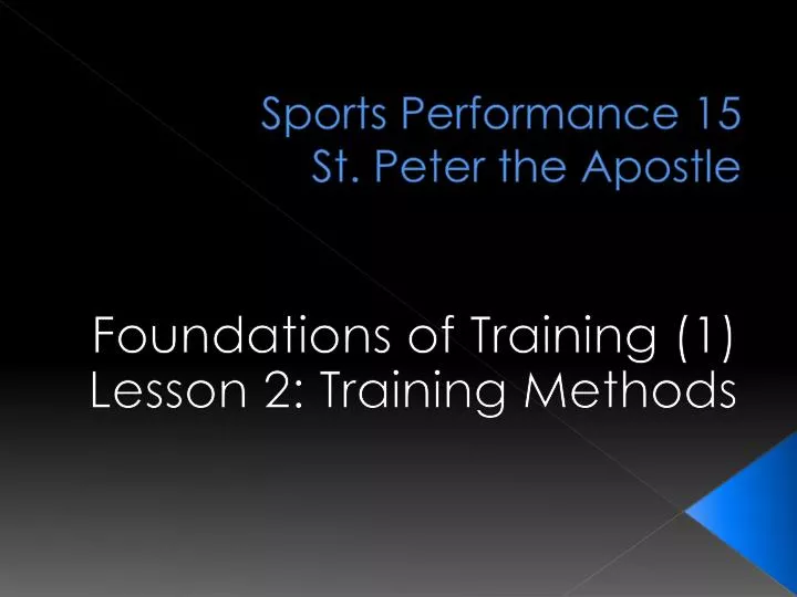 sports performance 15 st peter the apostle