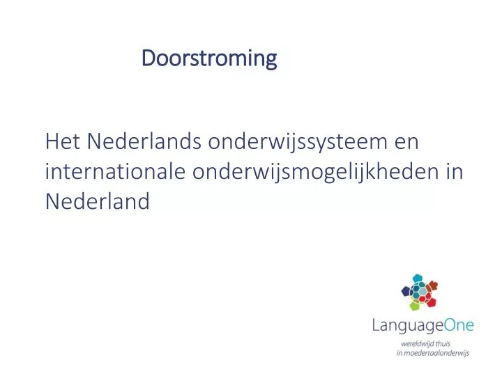 doorstroming