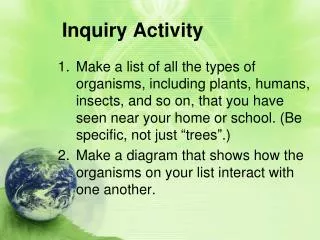 Inquiry Activity