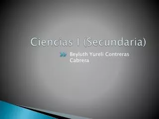 ciencias i secundaria