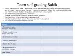 Team self-grading Rubik - slide 1