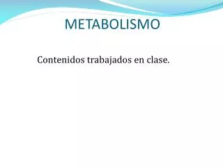 metabolismo