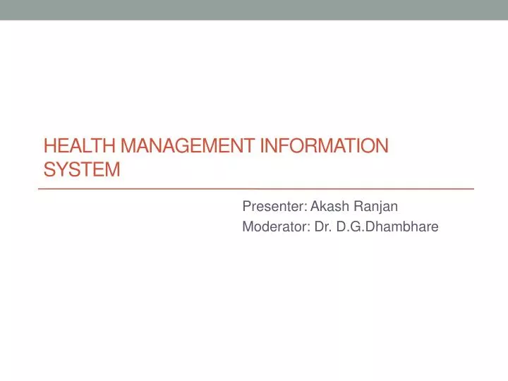 health management information system