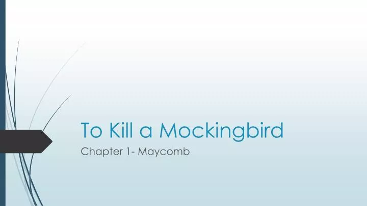 to kill a mockingbird