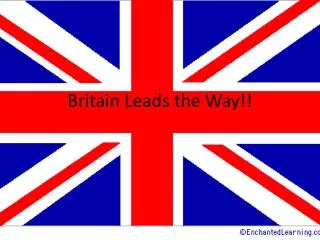 Britain Leads the Way!!