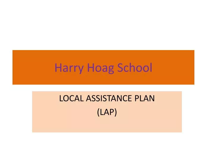 harry hoag school
