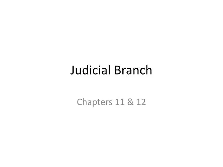 judicial branch