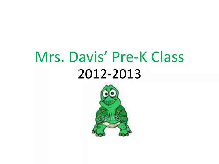 mrs davis pre k class