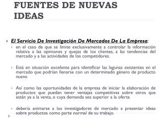 fuentes de nuevas ideas