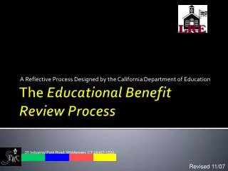 The Educational Benefit Review Process