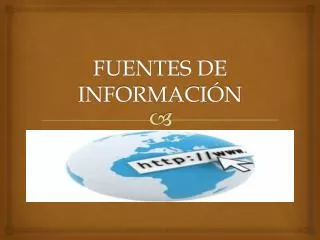 fuentes de informaci n