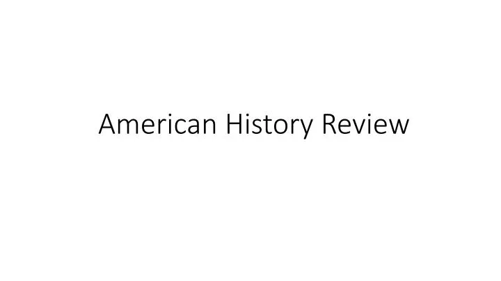 american history review