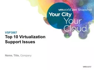 VSP3867 Top 10 Virtualization Support Issues