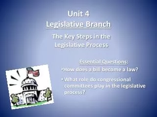 Unit 4 Legislative Branch