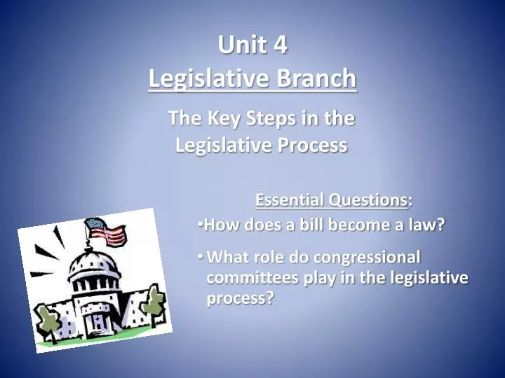 unit 4 legislative branch