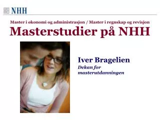 master i konomi og administrasjon master i regnskap og revisjon masterstudier p nhh