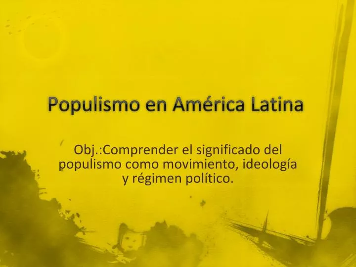 populismo en am rica latina