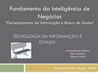 tecnologia da informa o e estado
