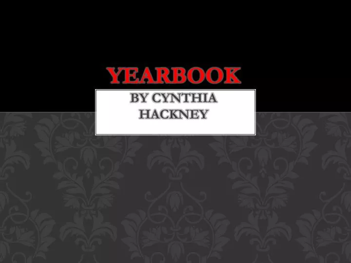 yearbook by cynthia hackney