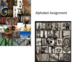Alphabet Assignment