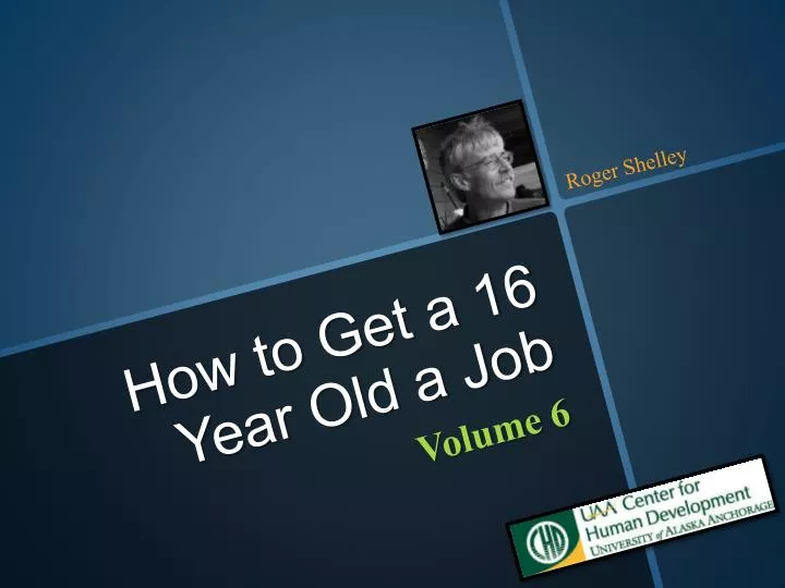 how to get a 16 year old a job
