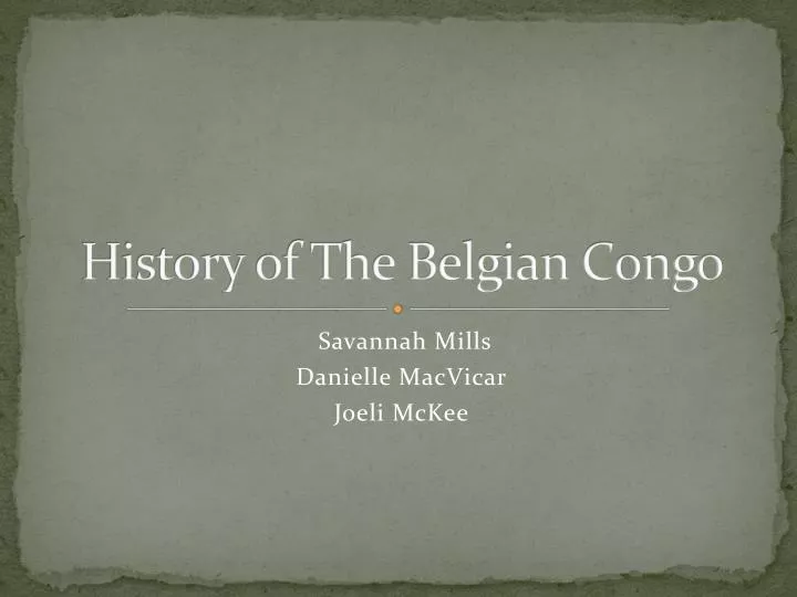 history of the belgian congo