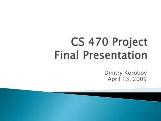 CS 470 Project Final Presentation