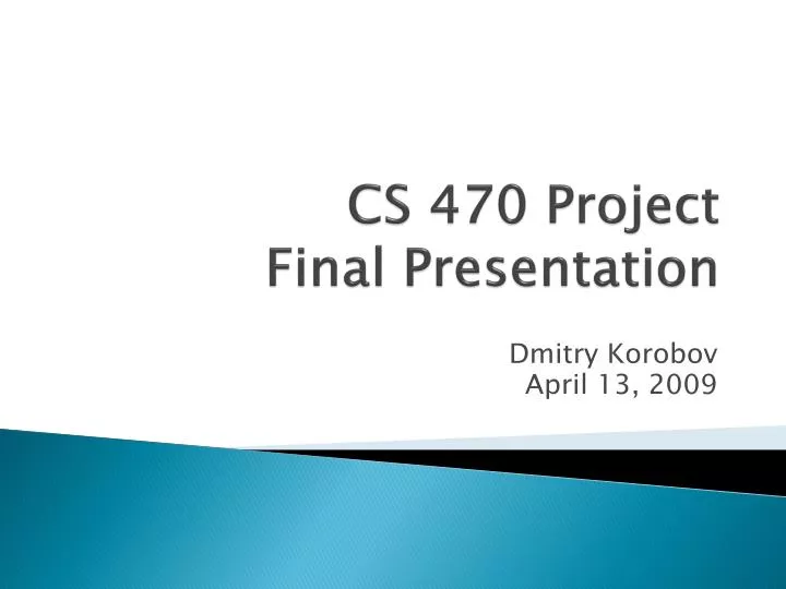 cs 470 project final presentation
