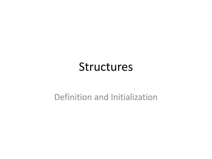 structures