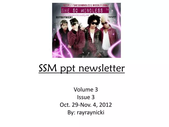 ssm ppt newsletter