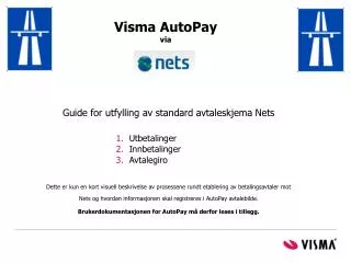 visma autopay via