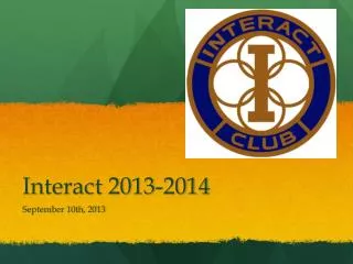 Interact 2013-2014