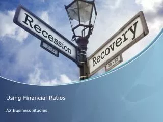 using financial ratios
