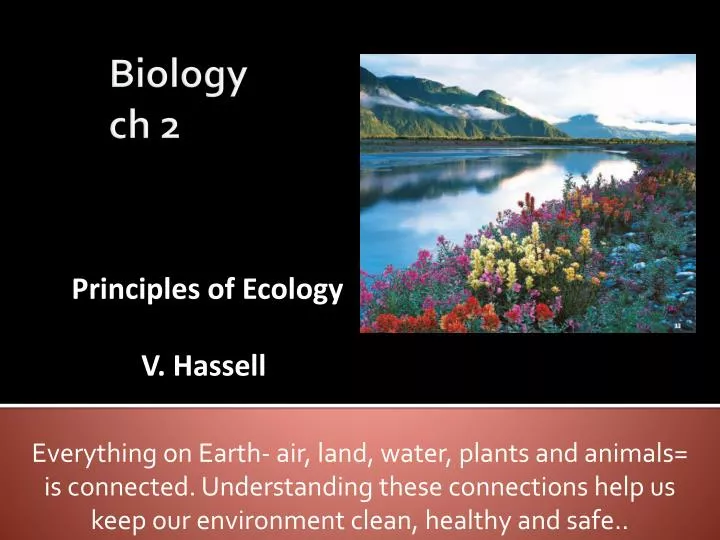 principles of ecology v hassell
