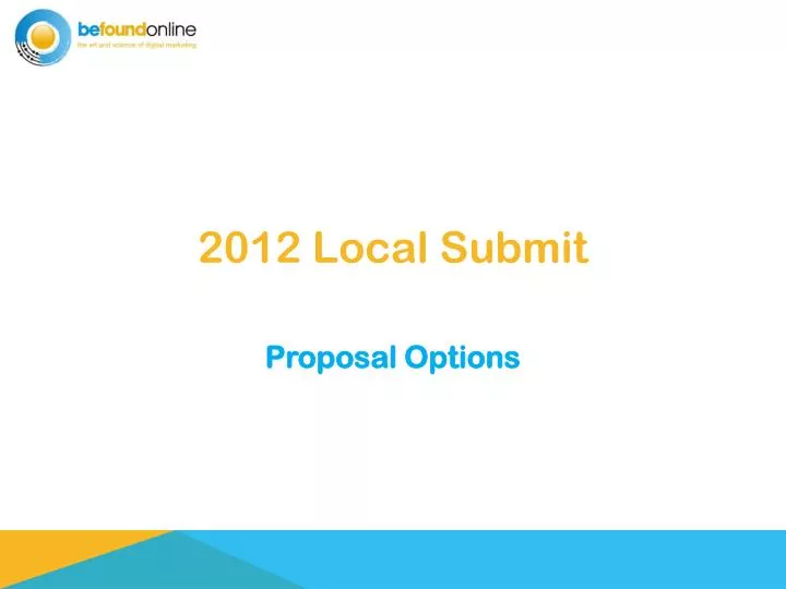 2012 local submit