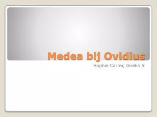 medea bij ovidius