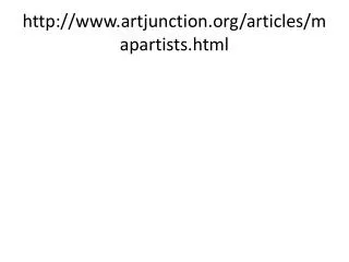 artjunction/articles/mapartists.html