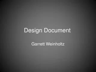 Design Document