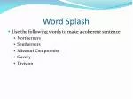 Word Splash - slide 1