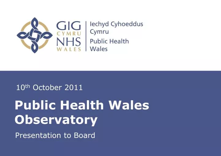 public health wales observatory