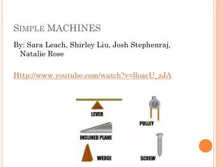 Simple MACHINES