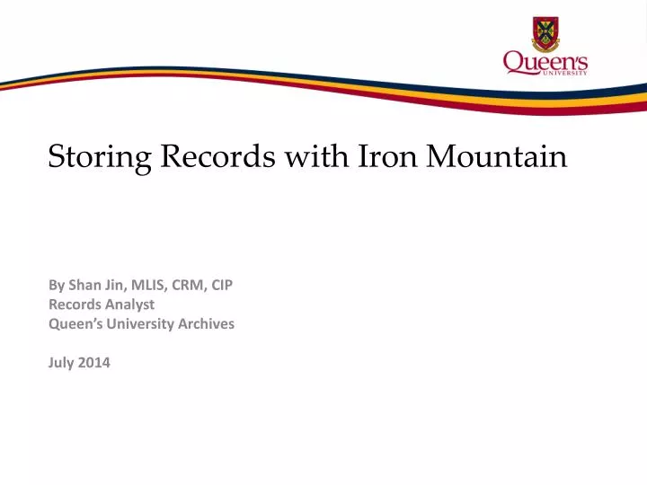 storing records with iron mountain